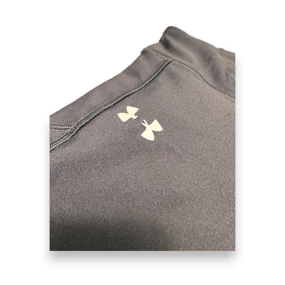 Under Armour Heat-Gear Compression Red Textured Panel Leggings Size XL - Picture 5 of 11